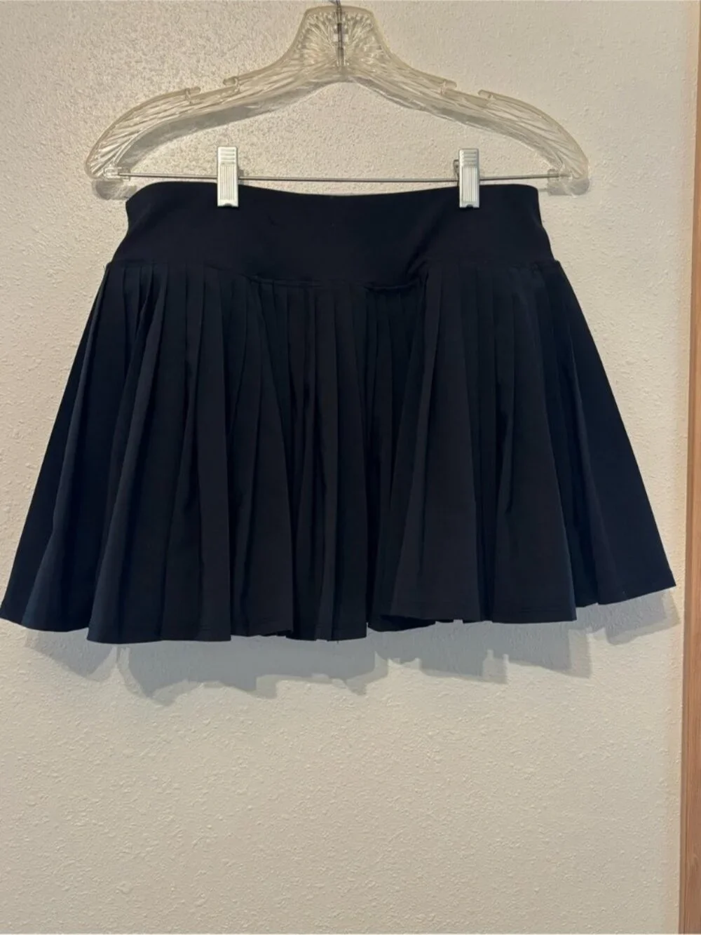 Black Pleated Athletic Skort